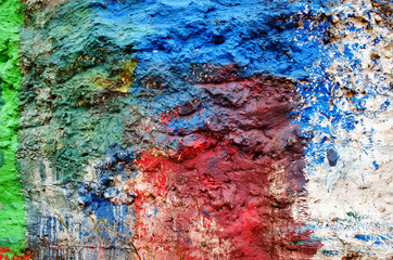 Background of rough surface wall various colors