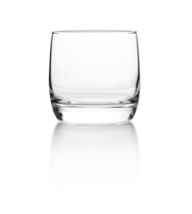 Empty glass for whiskey