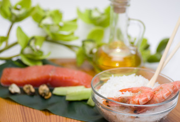 Traditional Japanese food Sushi. Sushi collection