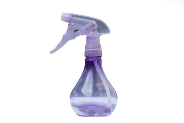 plastic water spray on white background