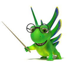 Obraz premium Lizard teacher