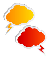 Clouds blank sticker