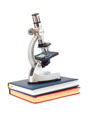 Microscope, books
