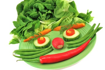 vegetarischer Kinderteller