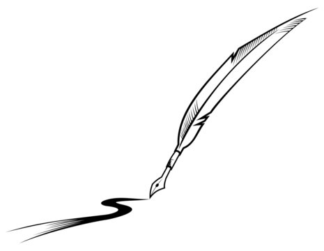 Feather writing