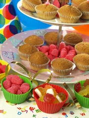 Muffins and jelly beans