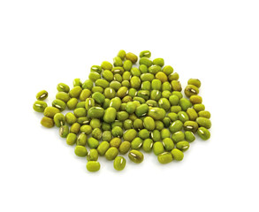 green peas isolated on a white background
