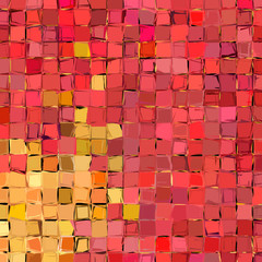 abstract fragmented pattern in orange pink red