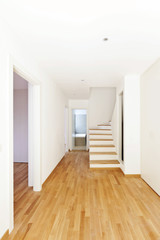 interior modern house, staircase and passage
