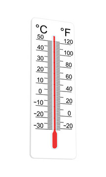 Thermometer indicates extremely high temperature. Vector illustr