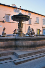 Fototapeta na wymiar Fountain of Poggio. Tuscania. Lazio. Italy.