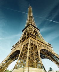 Panele Szklane Podświetlane  Wieża Eiffla, Paryż, Francja