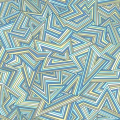 Photo sur Plexiglas Psychédélique Abstrait sans couture dans les couleurs bleues. Illustration vectorielle