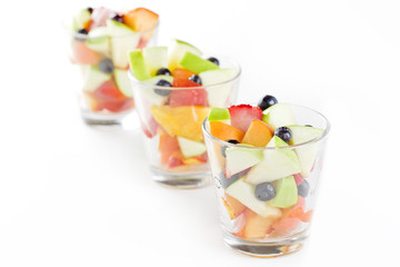 Three Glasses Of Fruit Salad