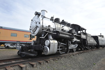 Naklejka premium Lokomotywa w Denver w stanie Kolorado, Muzeum