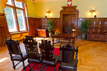 Empty civil wedding house in Gdansk, Poland