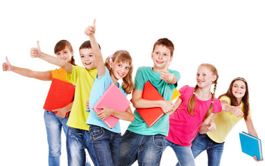 Group of teen people.