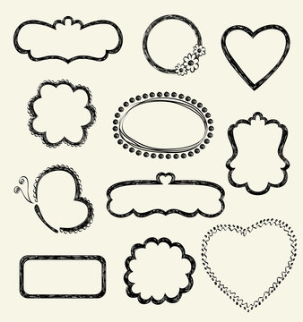 Illustration of Hand-Drawn Doodles and Design Elements.