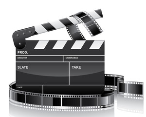 clapper and film