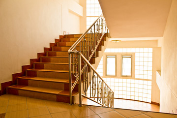Dormitory stairs.