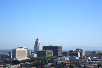Los Angeles Skyline and City Hall