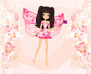 beautiful fairy vector graphic