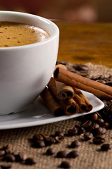espresso with cinnamon