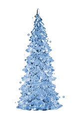 Christmas water tree isolated on white