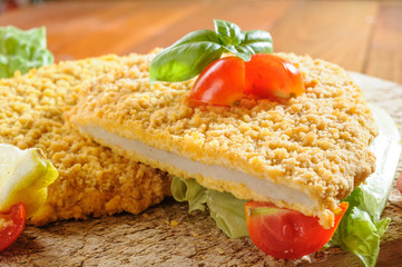 Cotoletta alla milanese - fried breaded Veal Milanese