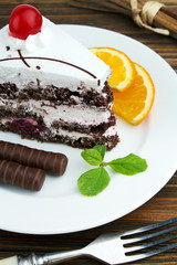 Cake on plate
