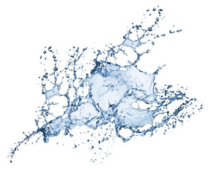 water splash isolated on white background