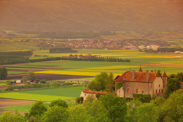 germany lanscape castle and fields