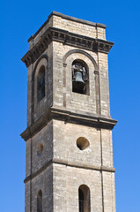 Belltower Cathedral of St. Margherita.Tarquinia. Lazio. Italy.