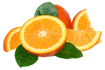 Sliced oranges