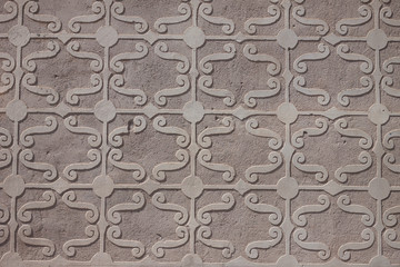 Layered plaster background wall