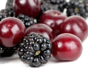 blackberry and cherry
