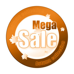 Special autumn sale sticker