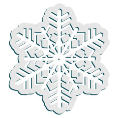 Decorative abstract snowflake.