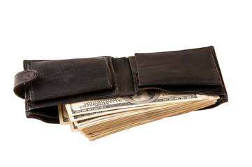 In a wallet there are a lot of money