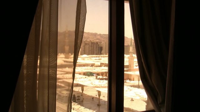 Nabawi Mosque from out of the window
