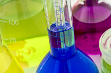 Scientific laboratory graduated cylinders