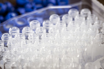 Mini test tubes in test container