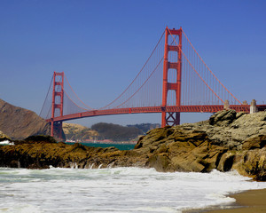 Golden Gate van Baker Beach