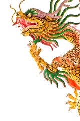 Chinese dragon isolated on white background