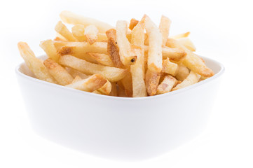 Portion of Chips isolated on white