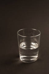 Half full or half empty glass of water