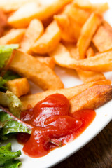 Golden French fries