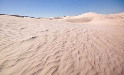 Beautiful sand dunes Lancelin, Western Australia, Australia.