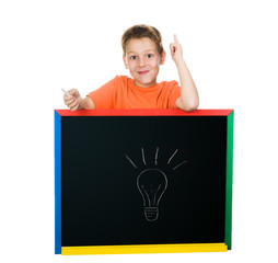 little boy has an idea