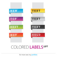 Product Labels, New, Top, Best, Hot, Sold, Vector